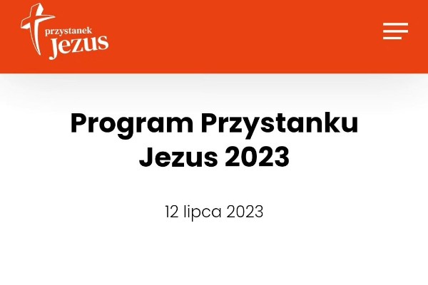 Program Przystanku Jezus 2023
